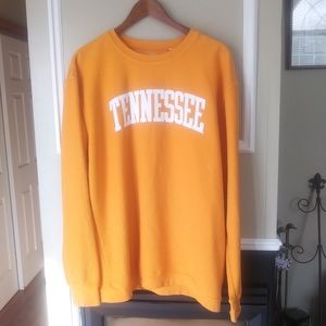 Pressbox Tennessee Volunteers Comfy Cord Orange Pull Over Sweatshirt Size Large